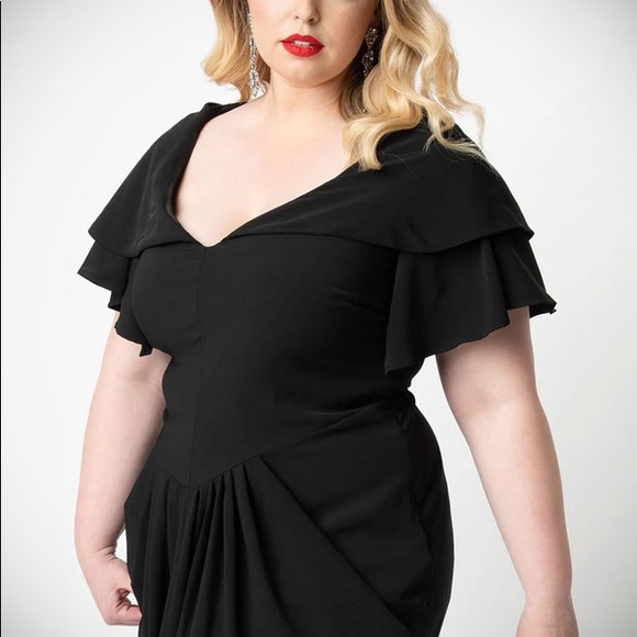 NWOT UV x Micheline Pitt Zhora Hooded 1940s Dress - Picture 7 of 11